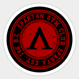 Spartan Gym Club Sticker